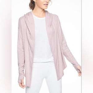 Athleta Hooded Nirvana Wrap Long Sleeve Cardigan in Lilac XXS $98
